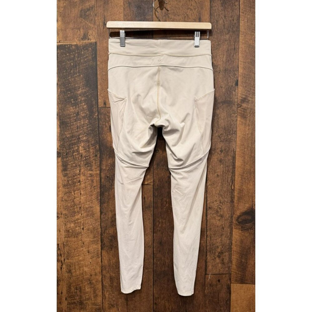 Lululemon Kuka Tight 28" *lululemon lab White Tan Size 8 EUC - Picture 3 of 5